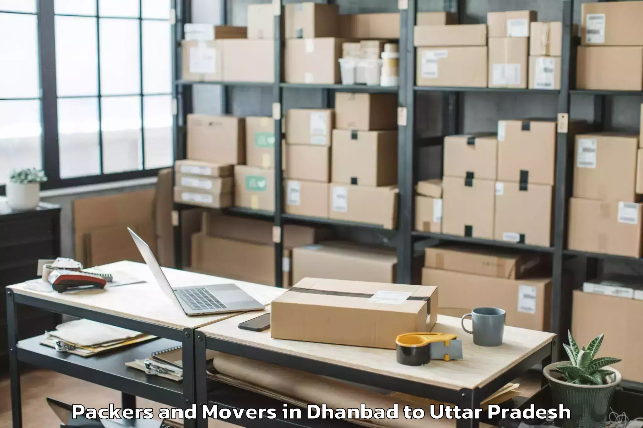 Professional Dhanbad to Dhaurahara Packers And Movers